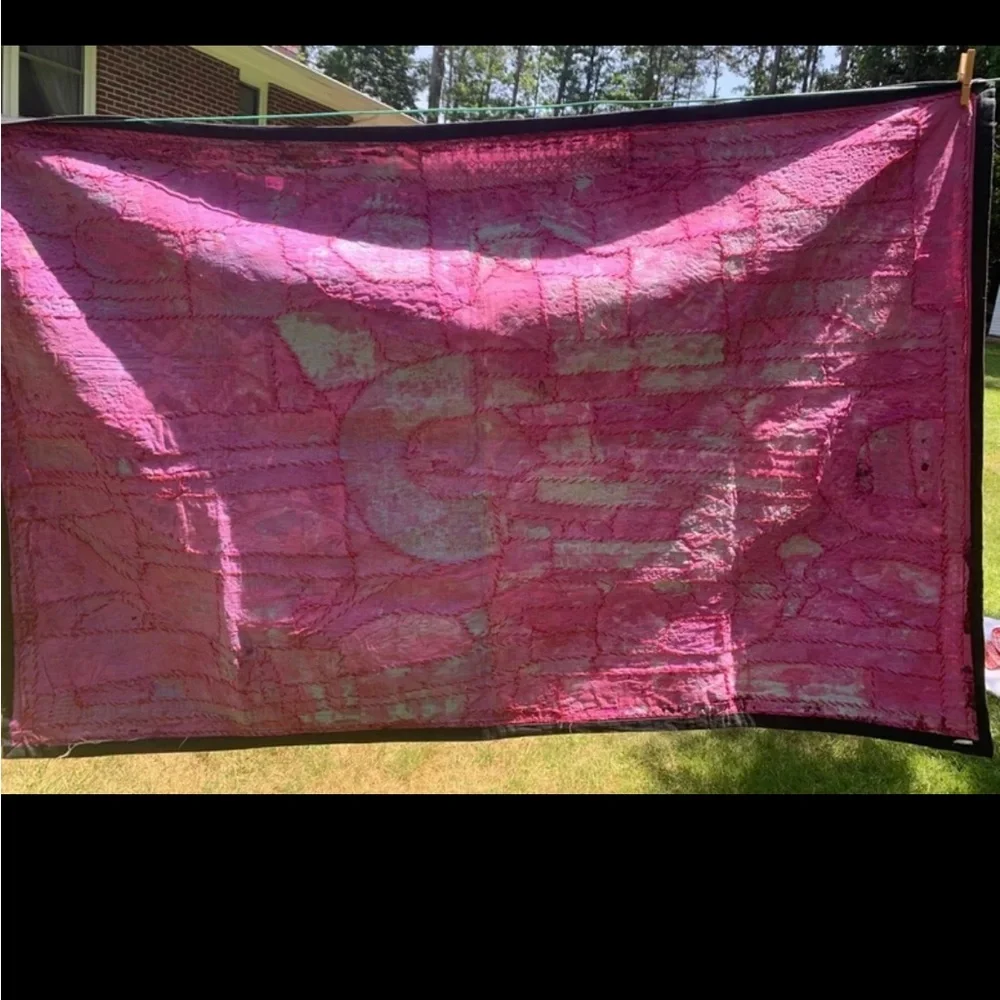 Handmade Pink Bohemian Wall Hanging